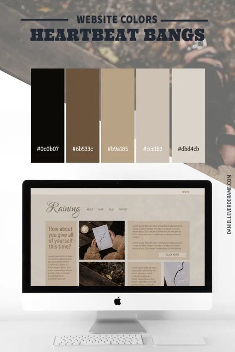 Moody Colors for Artistic Website Designs - Danielle Verderame Newspaper Color Palette, Website Color Themes, Color Palette Website, Blog Color Palette, Old Yearbooks, Aesthetic Website, Website Color Schemes, Moody Colors, Wordpress Templates