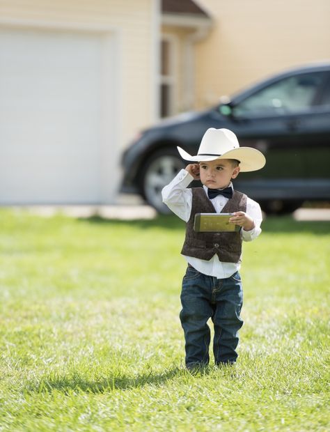 Ring Bearer Outfit Cowboy, Ring Bearer Jeans And Boots, Ring Bearer Outfit Jeans, Cowboy Ring Bearer, Western Wedding Ring Bearer, Country Ring Bearer Outfit, Ring Bearer Outfit Shorts, Western Ring Bearer Outfit, Western Ring Bearer