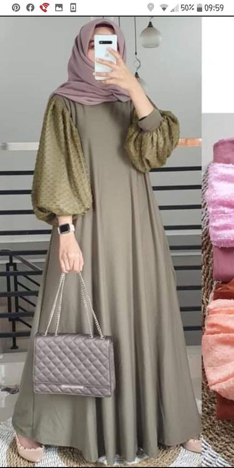 Latest Abaya Designs, Fesyen Islam, Islamic Fashion Dresses, Hijabista Fashion, Moslem Fashion, Estilo Hijab, Hijab Designs, Model Gamis, Modest Fashion Hijab