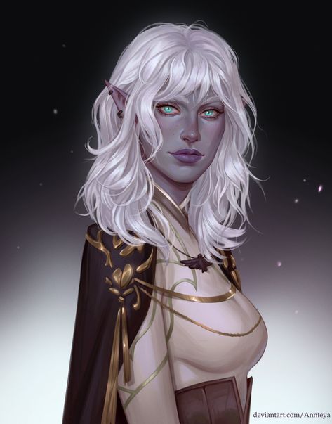 Baldur's Gate Portraits, Dnd Character Art, Dnd Character Ideas, D D Character Ideas, Dark Elves, Elf Art, Roleplay Characters, Fantasy Portraits, Dungeons And Dragons Characters