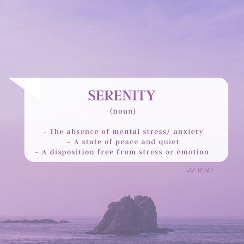 Serenity can feel different for everybody. Here’s one way to define it but how do you define serenity? How do you know that you’ve found serenity? Quotes About Serenity, Serenity Definition, Serenity Aesthetic, Serenity Wallpaper, Aesthetic Medieval, Serenity Quotes, Water Sunset, Mindset Goals, 2024 Goals