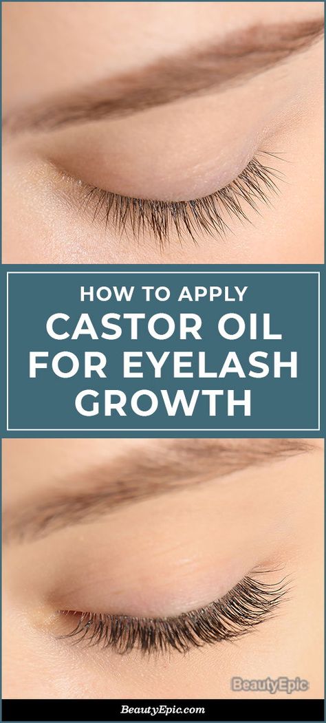 Castor Oil For Eyelashes, Oil For Eyelash Growth, Eyelash Growth Diy, Diy Eyelash Growth Serum, Eyelashes Longer, Grow Eyelashes, Castor Oil Uses, Castor Oil Eyelashes, Castor Oil Benefits