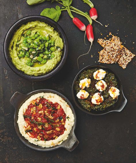 Slam dunk: Yotam Ottolenghi’s recipes for dips, pastes and spreads | Side dishes | The Guardian Bread Spreads, Otto Lenghi, Recipes For Dips, Yotam Ottolenghi Recipes, Bean Dip Recipes, Ottolenghi Recipes, Dip Sauce, Broad Bean, Yotam Ottolenghi