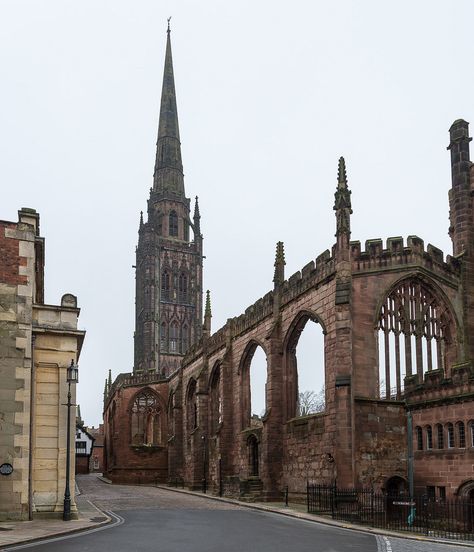 wanderthewood: Coventry Cathedral, West Midlands, England by alh1 on Flickr — FUCKITANDMOVETOBRITAIN Midlands England, Coventry Cathedral, Coventry England, England Trip, Western World, West Midlands, You Know It, St Michael, Paris Travel