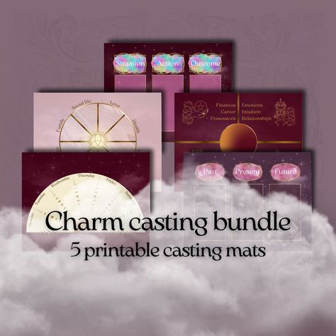 Fresh and new: the charm casting sets! Honestly, it's funny that I wasn't offering them before. Actually... the charm casting bundle has been here for some months but the charm casting kits have been available since... now! Two versions to choose from, both coming with a lovely black velvet pouch to store your new divination charms. To start your charm collection for your practice, to combine with any other divination technique, or to gift to a special witch in your life, I hope you'll adore ... Tarot Suits, Charm Casting, Pendulum Board, Witch Shop, Casting Kit, Divination Tools, Past Present Future, Social Life, Runes