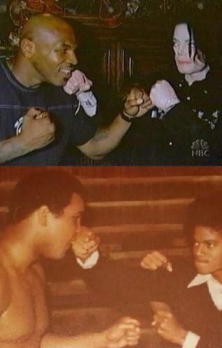 Michael Jackson the boxer - with Muhammad Ali and Mike Tyson. © Raynetta Manees, Author Club Lifestyle, Mighty Mike, Muhammed Ali, Joseph Jackson, The Boxer, King Of Pop, Jackson Family, We Are The World, Mike Tyson