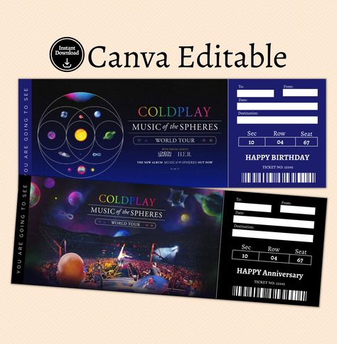 Coldplay Music Of The Spheres Tour 2023 Buy A Surprise Ticket Gift Tee Check more at https://customizationtrend.com/coldplay-music-of-the-spheres-tour-2023-buy-a-surprise-ticket-gift-tee-8492/ Coldplay Tickets Concerts, Coldplay Concert Tickets, Coldplay World Tour, Coldplay Tickets, Coldplay Shirts, Coldplay Music Of The Spheres, Coldplay Poster, Coldplay Tour, Concert Ticket Gift