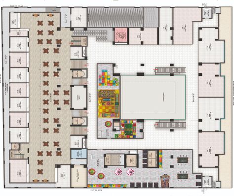 Floor Plans - La Casa One Mall & Residencia Small Mall Plan, Mall Floor Plan Layout, Shopping Mall Floor Plan, Mall Floor Plan, Mall Plan, Small Shop Design, Shopping Mall Design, Landscape Design Drawings, Block Of Flats