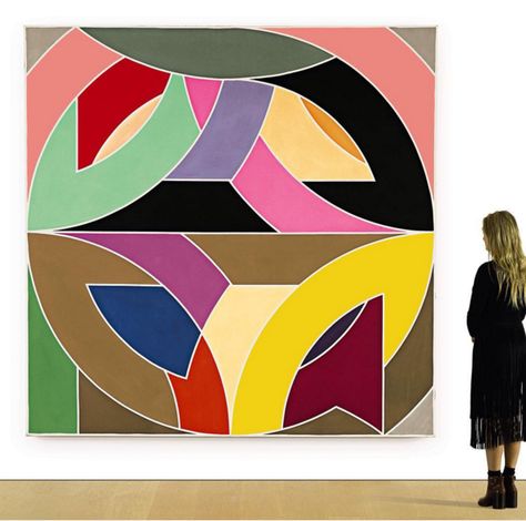 Frank Stella Art, Stella Art, Abstract Art Tutorial, Frank Stella, 4 December, Math Art, Beautiful Stories, The 1980s, Mural Art