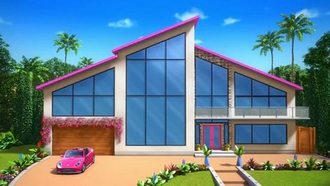 Malibu House, Adventure Mom, Barbie Disney, Barbie Theme Party, Barbie Dreamhouse, House Cartoon, Barbie Core, Cartoon House, Barbie Theme