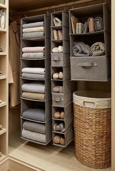 5 Organization Tips For Keeping Your Room Neat And Tidy - Society19 Closet Room Organizer, Clever Closet, Koti Diy, Organized Closet, Desain Pantry, House Organisation, Diy Wardrobe, Storage Closet Organization, Home Organisation