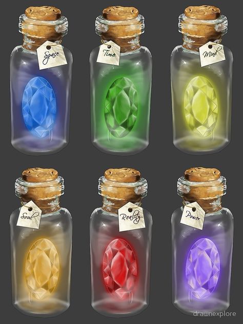 "Kompletter Satz von * Infinity Stones *" Leinwanddruck von drawnexplore | Redbubble Avengers Infinity Stones, Marvel Infinity Stones, Infinity Gems, Marvel Art Drawings, Infinity Stones, Marvel Infinity, Magic Bottles, Ms Marvel, Marvel Jokes