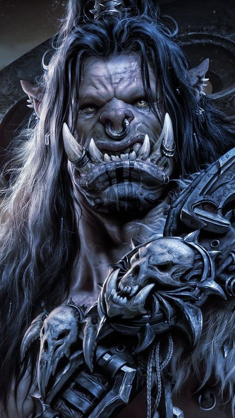 World Of Warcraft Tattoo, World Of Warcraft Orc, Warcraft Heroes, Warcraft Orc, Half Sleeve Tattoos Drawings, Warcraft Characters, Warcraft Iii, Dark Fantasy Artwork, Pirate Art