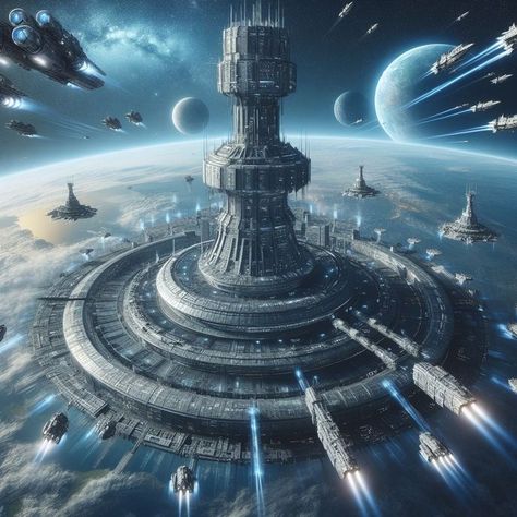 Space Station Art, Space Ships Concept, Space Ship Concept Art, Control Room, Spaceship Art, Watch Tower, Space Time, Beautiful Places Nature, Space Station