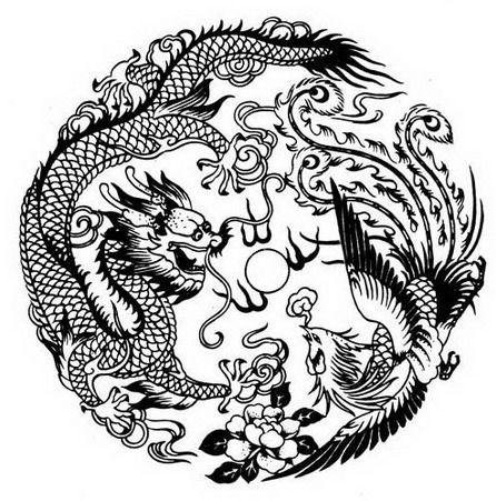 Dragon and Phoenix Phoenix Chinese, Phoenix Drawing, Phoenix Dragon, Phönix Tattoo, Phoenix Tattoo Design, Kunst Tattoos, Dragon Phoenix, Phoenix Tattoo, 1 Tattoo