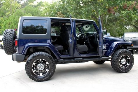 2013! 4"Lift 35" tires Loaded $39,988 http://www.selectjeeps.com/inventory/view/7033124?2013+Jeep+Wrangler+Unlimited+4WD+4dr+Sahara+League+City+TX Navy Blue Jeep Wrangler, Dark Blue Jeep Wrangler, Blue Jeep Wrangler, Adventure Jeep, 2013 Jeep Wrangler Unlimited, 2013 Jeep Wrangler, Blue Jeep, Wrangler Unlimited Sahara, Custom Jeep Wrangler