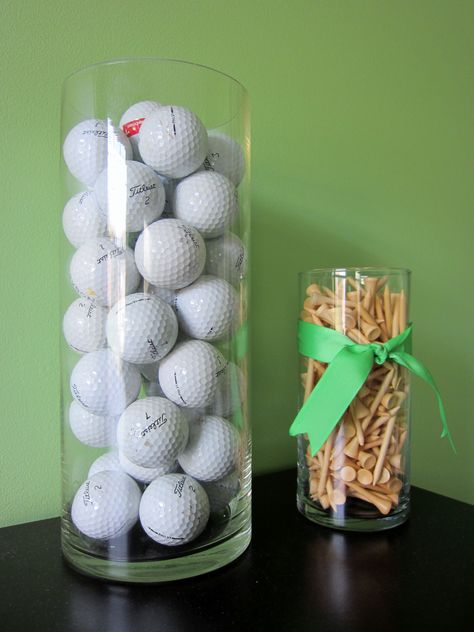 for our sports themed man cave, I have a huge Collection of Colored mini golf balls iue collected since I was a Kid Golf Man Cave, Huge Man, Golf Centerpieces, Golf Ball Cake, Golf Ball Displays, Golf Ball Gift, Golf Room, Golf Ball Crafts, Diy Marker