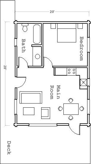 Double garage conversion plan Double Garage Conversion, Garage Granny Flat, Garage Conversion Granny Flat, 2 Car Garage Apartment, Granny Flat Plans, 1 Bedroom House Plans, Flat Plan, Garage Apartment Plan, Plan Garage