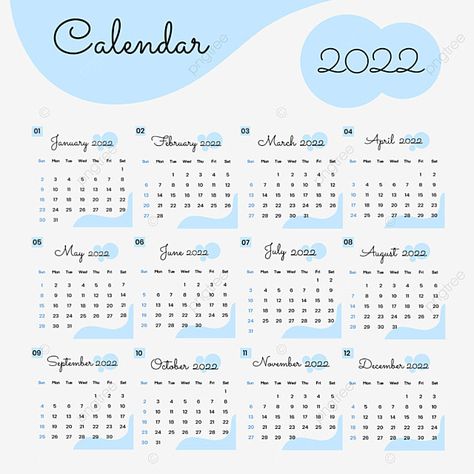 Blue Calendar Aesthetic, Blue Aesthetic Calendar, Aesthetic 2022 Calendar, Blue Calendar, Blue Abstract Background, Calendar Png, Aesthetic Calendar, Calendar Background, Baby Photo Frames