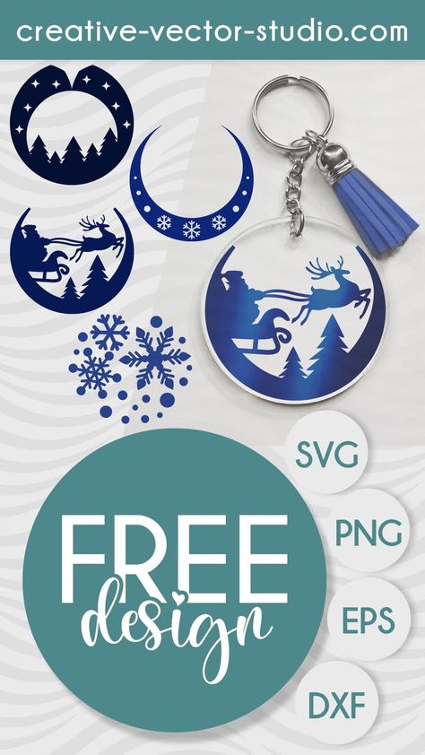 Silhouette Cameo Christmas, Free Cricut Images, Freebie Svg, Vinyle Cricut, Keychain Svg, Christmas Keychain, Cricut Christmas Ideas, Cricut Supplies, Idee Cricut