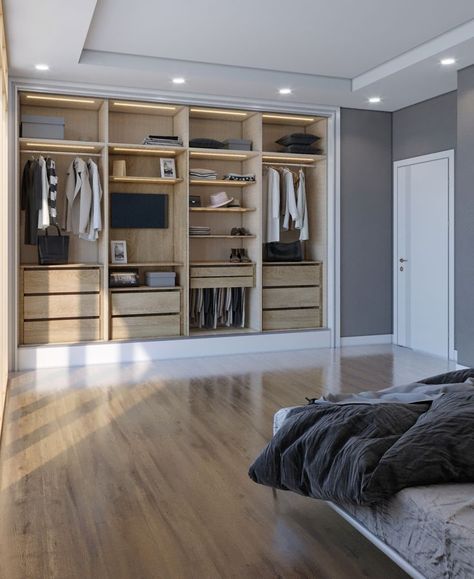 Wall cupboard Bedroom Whole Wall Wardrobe, Cupboard Inside Design, Wall Cupboards, Wall Cupboard, Hardwood Doors, Open Wall, Modern Exterior House Designs, Inside Design, Exterior House