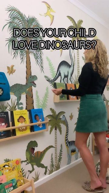 Dino Raw - Kids Wall Decals on Instagram: "DOES YOUR CHILD LOVE DINOSAURS?  Currently one of our most popular Dinosaur Decal Packs favourited by YOU!  Create the ultimate DINOSAUR themed bedroom for your dino lover with our Dinosaurs In The Jungle Bundle Pack.  The Bundle Pack includes The Triceratops, Brontosaurus, Giganotosautus, Stegosaurus, Brachiosaurus, Tyrannosaurus Rex & Pterodactyl’s plus a huge selection of Jungle Palms & plants🌿🦖🦖 . . . . . . . . . . . . . . . . . . #dinosaur #dinosaurdecor #walldecal #kidswalldecals #kidsdecor #kidsinteriors #kidsroom #boysroom #wallsticker #kidsplayroom" Dinosaur Bedroom Wall, Dinosaur Themed Bedroom, Jungle Theme Rooms, Dinosaur Boys Room, Dino Room, Dinosaur Kids Room, Dinosaur Decals, Dinosaur Bedroom, Dinosaur Room