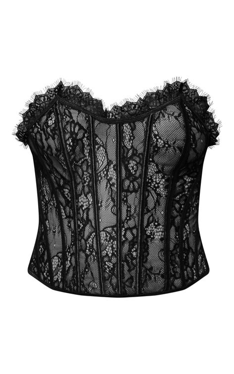 Weekend styling has never been so easy than with this plus black lace boned lace up back corset. It is brought to you in a black lace material with a boned design and lace-up back detailing, what more could you ask for? No matter what your plans are, this plus corset will always nail the dress code. Team with a red kace maxi skirt, clear heels and gold accessories for a flawless finish. Length approx 63.5cm/25inch (Based on a sample size UK 16) Model wears size UK 16/ EU 44/ AUS 16/ US 12Model Height - 5ft 6inchp]:!mb-0inch>Category: TopsProduct type: CorsetColour: BlackMaterial: Woven LaceNeckline: BandeauSleeves: SleevelessOccasion: Evening Plt Corset, Lace Up Back Corset, Green Swimsuit Bikinis, Two Piece Dress Casual, Petite Swimwear, Animal Print Swimwear, Plus Size Tops For Women, Ny Outfits, Two Piece Set Pants