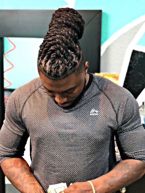 Men's Dreadlocks Styles, Men Loc Bun Styles, Dread Styles For Men Bun Locs, Men Loc Styles For Wedding, Mens Loc Updo Styles, Men Locs Hairstyles Black Man Updo, Long Dread Hairstyles For Men Updo, Mens Dreadlock Styles Medium, Loc Styles For Men Updo