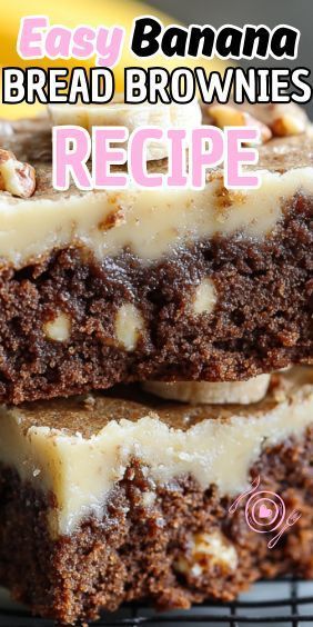 Hey, dessert enthusiasts! Are you ready for a treat that combines the best of both worlds? Imagine the soft, moist goodness of banana bread merging with the rich, fudgy decadence… Banana Bread Brownies Easy, Banana Bread Brownies, Peach Pound Cakes, Easy Carrot Cake, Carrot Cake Cheesecake, Best Banana Bread, Best Brownies, Brownies Recipe, Brownie Recipe