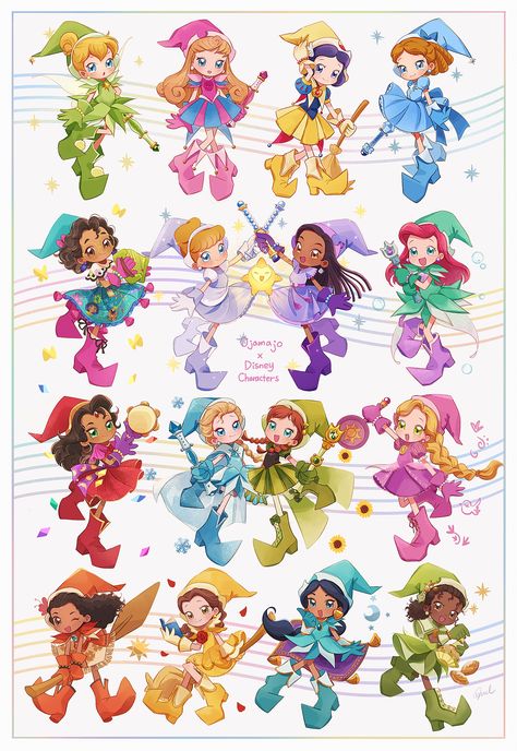 My Disney Princess, Doremi Magique, Lady Tremaine, Magic Drawing, Magical Dorémi, Disney Character Art, Disney Version, Disney Princess Artwork, Ojamajo Doremi