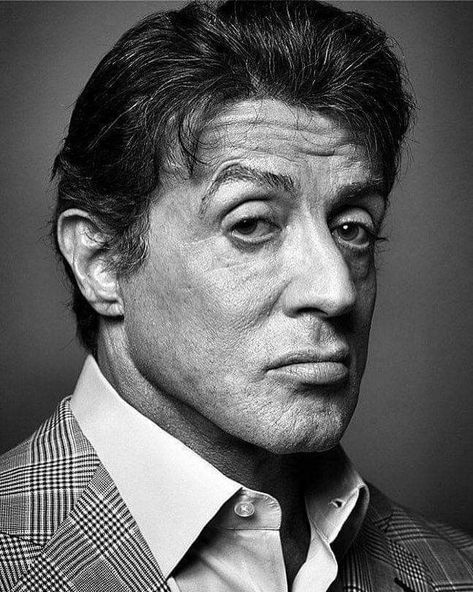 얼굴 드로잉, 얼굴 그리기, Annie Leibovitz, Rocky Balboa, Celebrity Portraits, Sylvester Stallone, Face Expressions, Black And White Portraits, Male Portrait