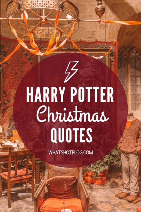 Harry Potter Christmas Quotes: The Best Harry Potter Christmas Scenes.  A must read blog for Harry Potter fans. I go through each and every Harry Potter Christmas moment in the Harry Potter books and they're right here in one place! #whatshotblog #harrypotter #harrypotterfan #harrypotterquotes #harrypotterbooks #harrypotterchristmas Harry Potter Christmas Scene, Harry Potter Weihnachten, Christmas Classroom Treats, Xmas Quotes, December Quotes, Hogwarts Christmas, Harry Potter Pin, Best Quotes From Books, Personalised Christmas Decorations