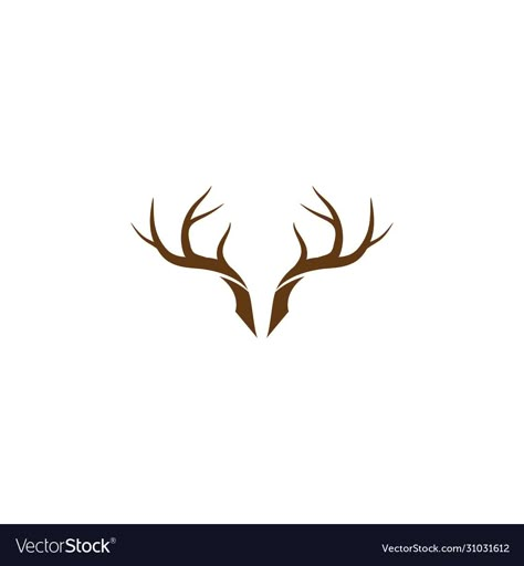 Small Deer Antlers, Deer Antlers Drawing, Deer Design Logo, Deer Tattoo Design, Deer Antler Tattoo, Antlers Drawing, Stag Logo, Antler Logo, Antler Tree