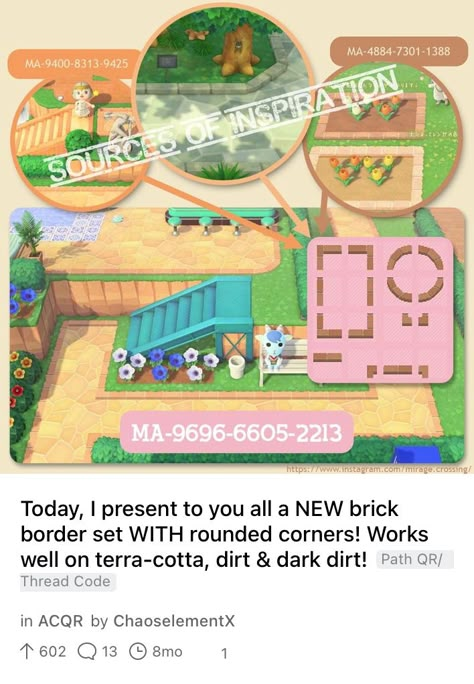 Path Edges Acnh, Acnh Path Edge, Acnh Path Design Code, Acnh Normcore, Animal Crossing Summer, Animal Crossing Fairycore, Acnh Summer, Acnh Spring, Animal Crossing Path