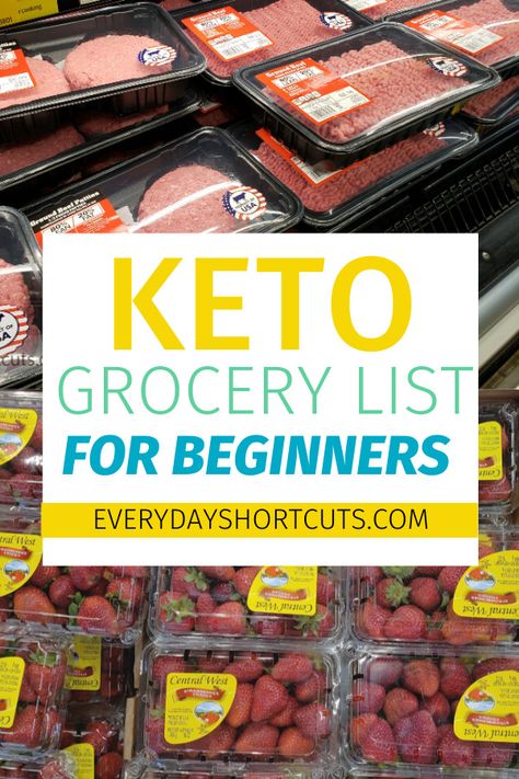 Keto Grocery List For Beginners, Diet Grocery List, Low Carb Salad Dressing, Keto Diet Grocery List, Clafoutis Recipes, Keto Shopping List, Keto Grocery List, What Can I Eat, Keto For Beginners