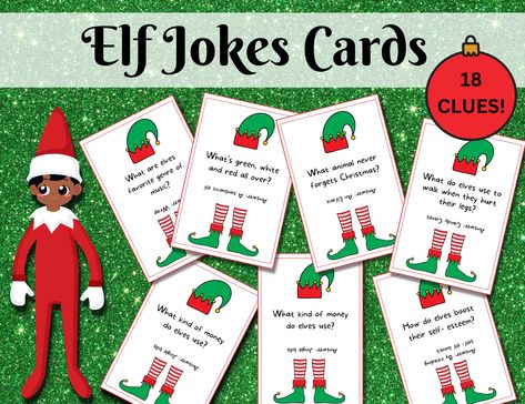 Excited to share the latest addition to my #etsy shop: Printable Christmas Elf Jokes, Elf Notes, Elf Props, Elf Accessories, Elf Activities, Christmas Jokes, Christmas Riddles, Kids Jokes Christmas Riddles For Kids, Elf Jokes, Riddles Kids, Christmas Jokes For Kids, Christmas Riddles, Elf Notes, Elf Accessories, Elf Ideas Easy, Kids Jokes