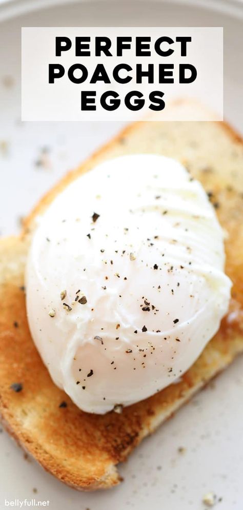 Easy Poached Eggs, Poached Egg Recipe, How To Make A Poached Egg, Perfect Poached Eggs, Over Easy Eggs, Egg Dish, Boiled Egg, Breakfast Brunch Recipes, Poached Eggs