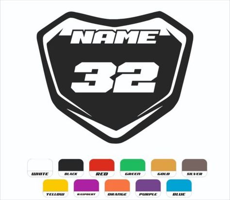 Dirt Bike Sticker, Dirt Bike Svg, Motocross Decals, Motocross Stickers, Bike Decals, Motorcross Bike, Racing Stickers, Bike Stickers, Number Stickers