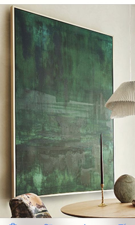 Abstract Painting Blue Green, Diy Canvas Art Green, Dark Green Abstract Painting, Abstract Winter Painting, Green Painting Ideas, Dark Green Painting, Diy Wall Artwork, Large Artwork Living Room, Abstract Green Painting