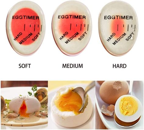 Get perfectly boiled eggs every time with the ZONSUSE Egg Timer! Its heat-sensitive design changes color to indicate when your eggs are ready. Safe, non-toxic, and durable, it's a must-have kitchen aid. Check the link to get yours now!#EggTimer #PerfectlyBoiledEggs #KitchenGadgets #EggGameChanger #SoftBoiledEggs #MediumBoiledEggs #HardBoiledEggs #HeatSensitiveTimer #NonToxic #DurableKitchenAid #EggLover #CookingTips #KitchenHacks #BreakfastEssentials Medium Boiled Eggs, Breakfast Essentials, Egg Game, Egg Timer, Soft Boiled Eggs, Hard Boiled, How To Cook Eggs, Hard Boiled Eggs, Boiled Eggs