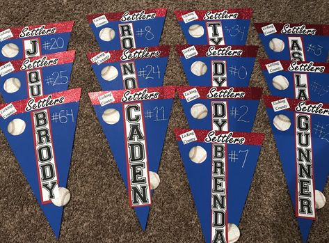 Baseball hotel door/ locker signs Hotel Door Decorations, Locker Room Decorations, Volleyball Locker, Baseball Dugout, Baseball Pennants, Baseball Scoreboard, Baseball Team Gift, Locker Signs, Baseball Tournament