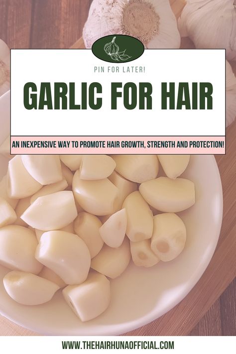 Garlic is known for it's many health benefits. But this herbal healer also offers spiritual protection and an inexpensive way to achieve great hair. Check out why this cosmetologist loves garlic and how you can adopt it's healing powers in your hair rituals! Garlic For Hair Growth, Garlic Shampoo, Garlic Benefits, Hair Elixir, Loss Hair, Herbal Hair, Hair Brands, Spiritual Protection, For Hair Growth