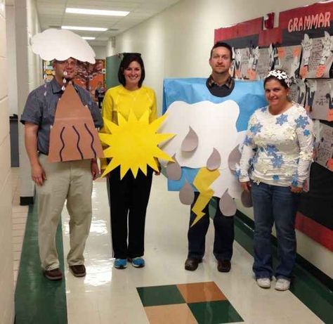 Full Foeecast  http://www.buzzfeed.com/weareteachers/31-awesome-teacher-halloween-costumes-h0xt?s=mobile Halloween Costumes For Teachers, Science Costumes, Costumes For Teachers, Vocabulary Parade, Diy Group Halloween Costumes, Book Character Day, Teacher Halloween Costumes, Teacher Costumes, Book Character Costumes