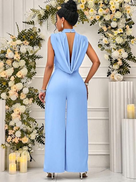 Jam Suit For Ladies, Jumpsuit Designs, Classy Jumpsuit Outfits, Jumpsuit Styles, Classy Jumpsuit, Jumpsuit Outfits, 2piece Outfits, Collar Details, Elegant Coats