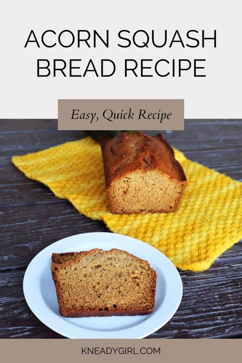 Use up leftover acorn squash in this easy to bake, spiced quick bread perfect for Fall!