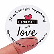 Check this out! Stickers For Small Business, Handmade With Love Stickers, Stickers Handmade, Clear Paper, Business Labels, Waterproof Paper, Design Label, Pink Foil, School Supply Labels