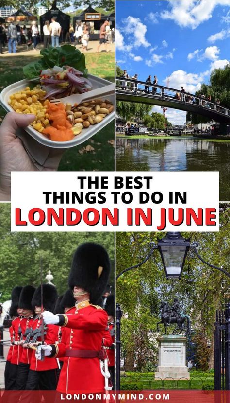 Planning a trip to London in June? Here's all you need to know about June in London: the weather, daylight hours, what to pack, special events, and other things to do in London in June. What To Do In London, London In June, London England Travel, London Bucket List, London Vacation, London Itinerary, Travel Guide London, Things To Do In London, Visit London