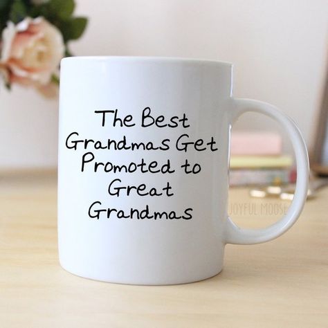 Bulk Coffee Mugs, Pregnancy Announcement To Parents, Moose Family, Grandma Coffee Mug, Unique Pregnancy Announcement, Moose Mug, Cute Birthday Ideas, Pregnancy Announcement Gifts, Great Grandma