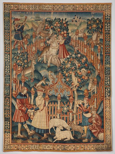 Medieval Table, Hood Christmas, Tapestry Embroidery, Textile Tapestry, Medieval Tapestry, Tapestry Art, Medieval Clothing, Antique Textiles, Medieval Art