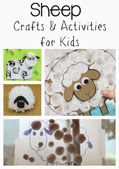 Still Playing School: Sheep Crafts and Activities for Kids Lion And Lamb Craft, Lamb Craft, Craft For Preschoolers, Mary Had A Little Lamb, Farm Craft, Sheep Crafts, Puppets For Kids, Crafts And Activities For Kids, Construction Paper Crafts